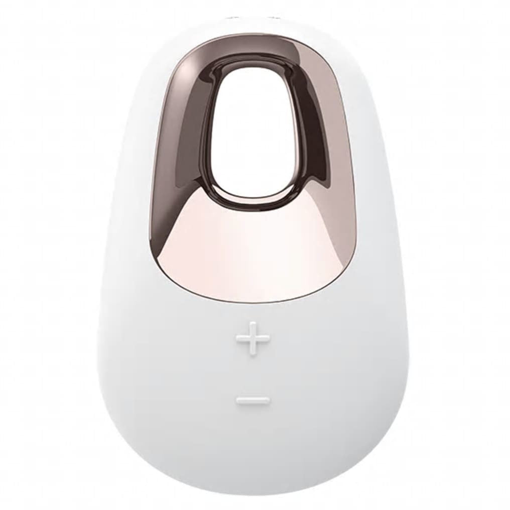 Vibrador Blanco Minimalista | 15 Modos, Silicona Acanalada y Estilo de Alta Gama para Estimulación Externa